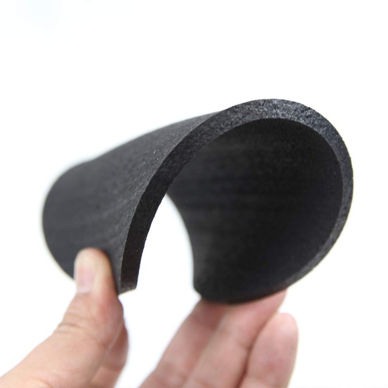 RevTime Round Rubber Trivet 1/4â€ Thickness for Rubber Cork Mat, Hot Pad, Stylish, Way to Set Any Plant Pot, Kettle, Anti-Shock mat for Fish Bowl. Spoon Rest (Pack of 4) Black (6") - Image 5